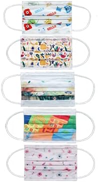 BYD CARE Kids 3-Ply Disposable Face Mask – Cartoon Design, 50 pcs