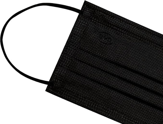 BYD CARE 3-Ply Disposable Face Mask, 50 pcs,Black